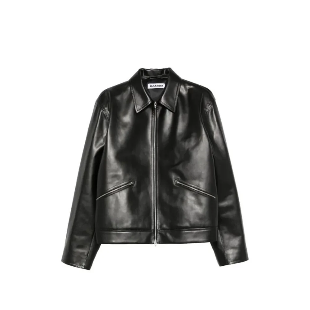Jil Sander Black Jackets - Leather Jackets Men